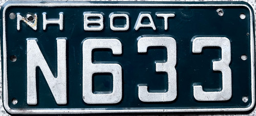 New hampshire boat - new, license