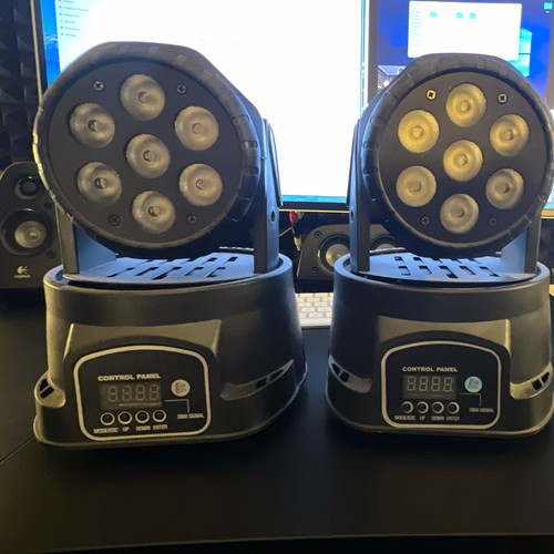 Pair led moving - pair, 7-led