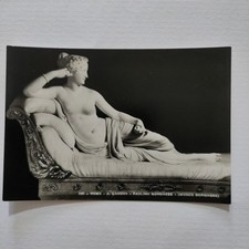 ROMA - A. CANOVA - PAOLINA BORGHESE - CARTOLINA BIANCO NERO VINTAGE COLLEZIONE