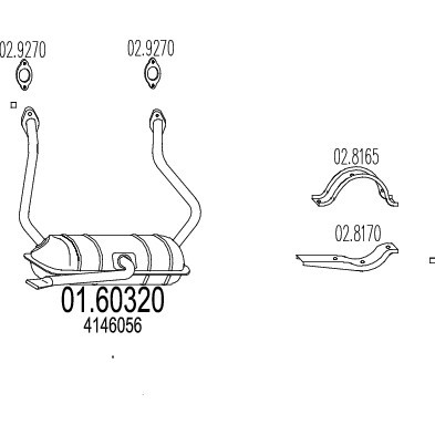 127001 marmitta asso fiat 500 - marmitta,