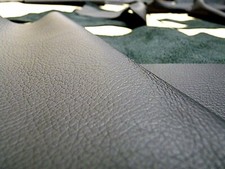 10 SQ FT Black Genuine Leather