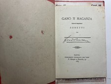 Rarissimo Libro Opera prima di Ferdinando Russo Gano 'e Maganza 1885