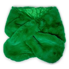 Stola pelliccia verde eco - stola, di