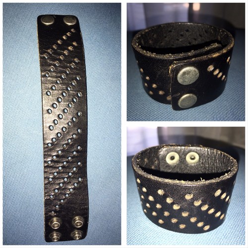 Bracciale braccialetto pelle - bracciale,