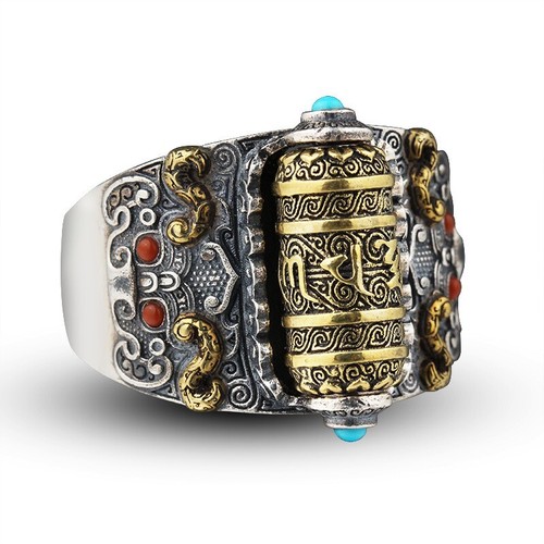 Anello uomo aperto - uomo, ruota