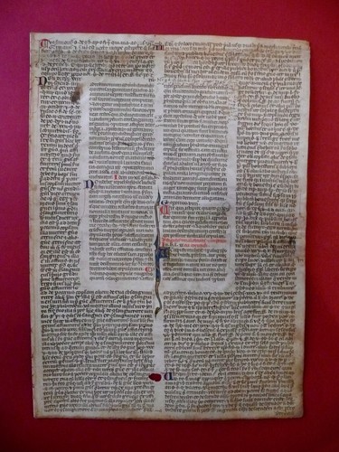 Manoscritto pergamena pagina - pergamena,
