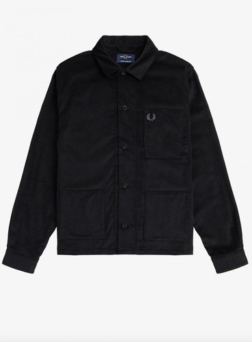Fred perry sovracamicia nera - sovracamicia,