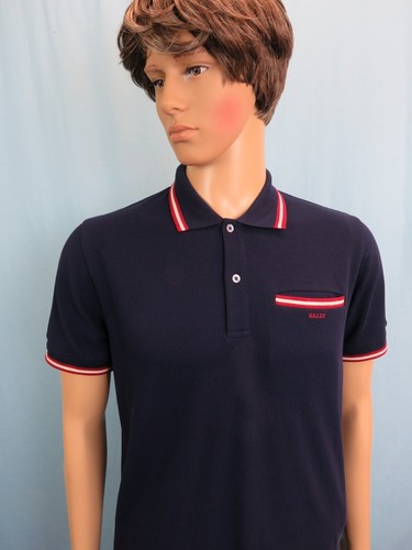 Nuova polo bally blu cotone - nuova,
