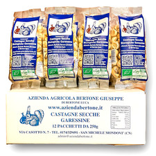 Castagne Secche Garessine Biologiche 3 Kg Prod. 2025 (12 confezion da 250g)
