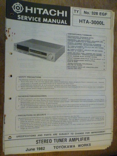 Hitachi hta 3000l - hitachi, hta-3000l