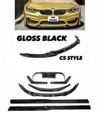 BMW M3 M4 F80 F82 F83 LUCIDO SPLITTER ANTERIORE DIFFUSORE POSTERIORE KIT CARROZZINE LATERALI
