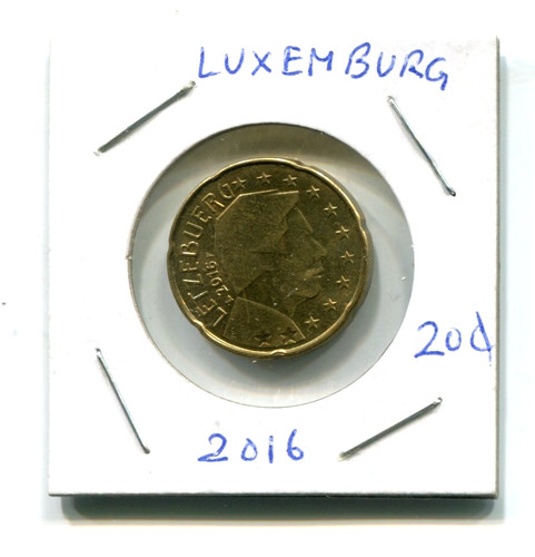2016 cents - 50€-cents, 20-€-cents