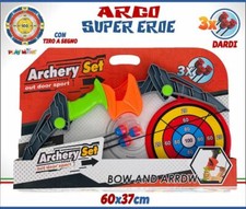 Arco Super Eroe Con Frecce e Bersaglio Gioco Giocattolo Bambini dfh