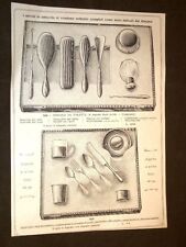 Moda e Costume Catalogo d'Epoca Servizio da toilette e Posate per bambino