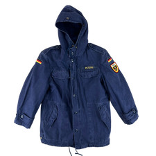 German Navy Parka Coat Blue