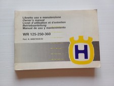 Husqvarna WR 125 - 250 - 360 1992 manuale uso manutenzione originale italiano