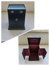 VINTAGE PENDULETTE TABLE CLOCK BOX OR TRAVEL HOLDER WATCH UHRENBOX SCATOLA 