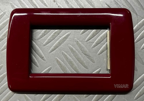 Placca metallo moduli - moduli, rosso