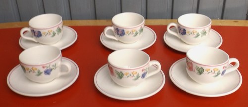 Set tazze caffè piattini - tazze,