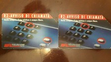 Schede Telefoniche coppia R2- avviso di chiamata- usate Magnetizate