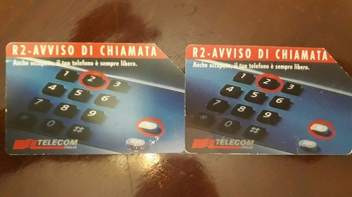 Schede telefoniche coppia - coppia, r2-