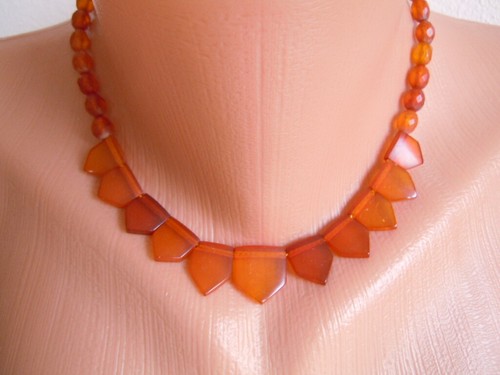 Antico ambra collana - antico,