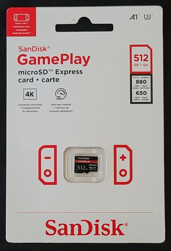Sandisk 512gb gameplay microsd - 512gb,