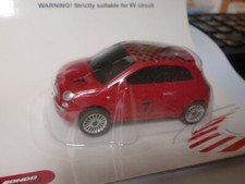 MONDO  1/43 - AUTO DA PISTA FIAT 500 ROSSA  ( tipo POLISTIL / CARRERA GO )