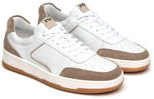 NERO GIARDINI E400230U 501 SNEAKER SCARPE UOMO LACCI STRINGHE PELLE TALPA BIANCO