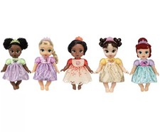 Set alimentazione seggiolone bambola principessa Disney Moana Tiana Raperonzolo Belle Ariel