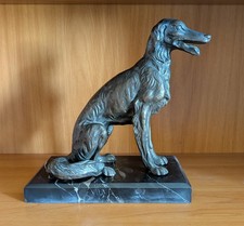 Statuetta cane di bronzo con