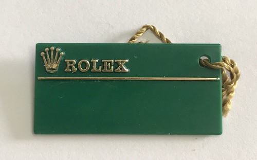 Rolex green tag hangtag - rolex,
