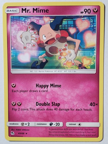 Carta pokemon mime - mr.,