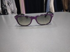 Ray-ban Rb2132 New Wayfarer Prugna Viola Ciclamino Nero Tg52 Buone Condiz. W931