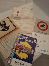 LOTTO 1967 ESAME PATENTE B + ESITO COMPLETO 25 PAGINE ORIGINALI + RISPOSTE QUIZ