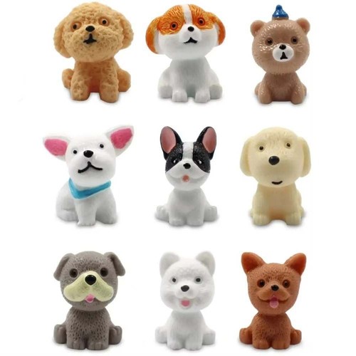 9pcs mini resina cani - mini,