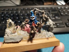 D&D  WARHAMMER FANTASY  DIORAMA  MINIATURA  MAGO A CAVALLO CITADEL VINTAGE