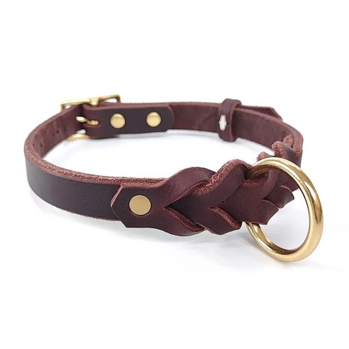 Collare per cane vera pelle - per,