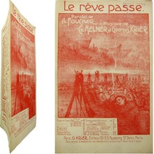 Partition Le rêve passe 1918 Foucher Helmer Krier chanson militaire Napoléon