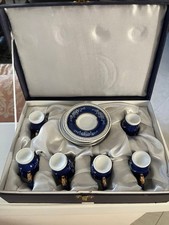 Set 6 Tazzine Da Caffè Da Collezione In Porcellana, Nuove Mai Usate