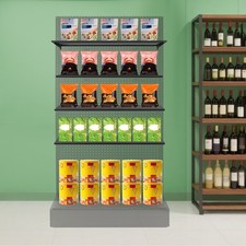 Scaffale terminale moderno 4 ripiani per scaffalatura gondola espositore vendita al dettaglio