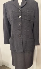 Blazer e gonna donna vintage Giorgio Armani foderati tasche Made in Italy 10