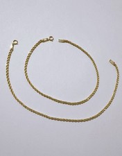 2 Bracciali in ORO GIALLO 20CM