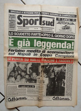 220  giornale sportsud 12 maggio 1987 e' gia leggenda 1 scudetto napoli maradona