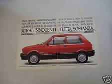 advertising Pubblicità 1990 INNOCENTI KORAL