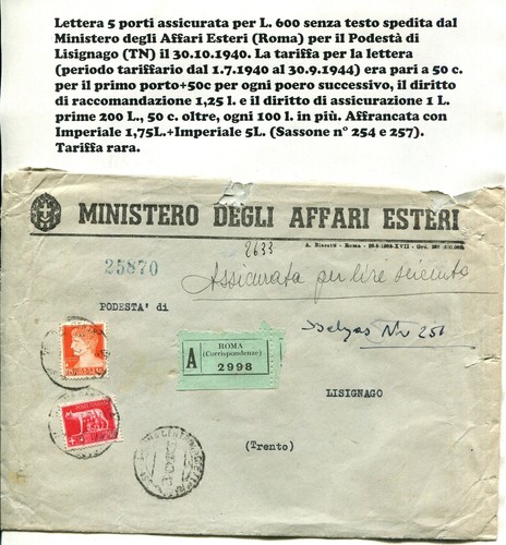 S26 lettera spedita dal - lettera,