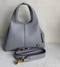 BORSA A TRACOLLA COACH CM545 LANA Grigio 2WAY Outlet NUOVA SPEDIZIONE GRATUITA