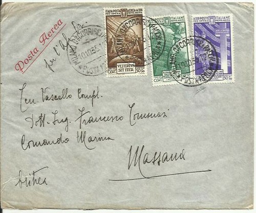 Lettera posta aerea per