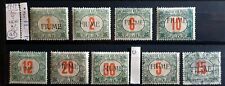 ITALY REGNO FIUME 1919 SEGNATASSE IN ROSSO SERIE COMPLETA  – 9 STAMPS NEW*/U
