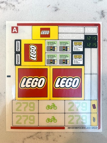 Lego foglio adesivo per 60097 - lego,